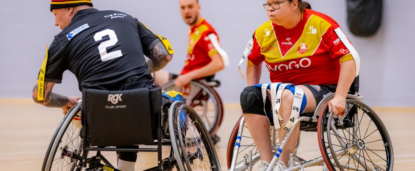 Eagles Wheelchair Red side reach Championship Grand Final