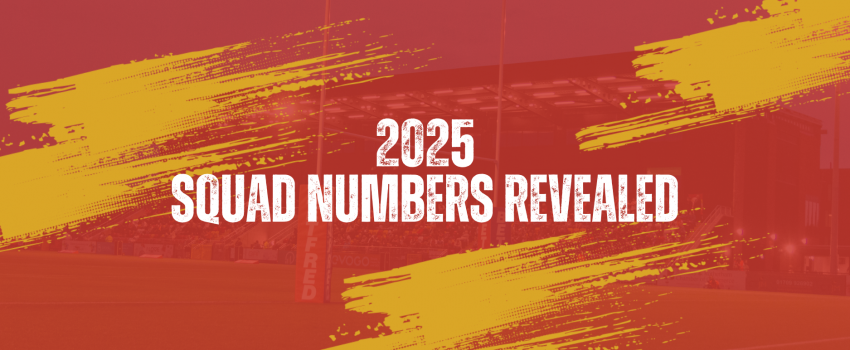 2025 Squad Numbers Confirmed!