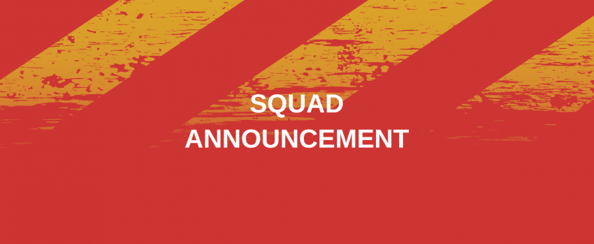 21-Man squad named for Doncaster (A)